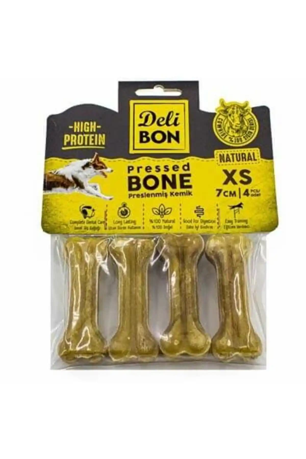 Delibon Natürel Deri Pres Kemik Köpek Ödülü: Sağlıklı ve Dayanıklı Kemirme Ürünü