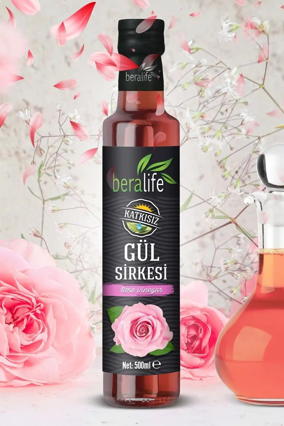 Doğal ve Katkısız Gül Sirkesi 500ml ile Sağlıklı Yaşam ve Güzellik İmkanı