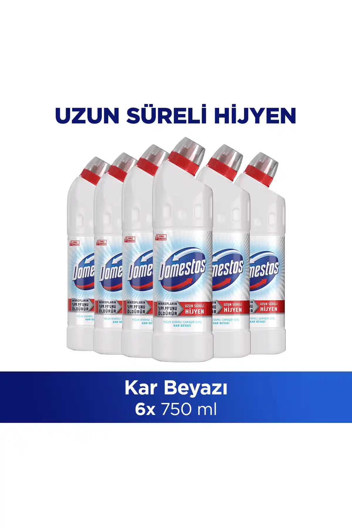 Domestos Kar Beyazı Yoğun Kıvamlı Çamaşır Suyu ile Maksimum Hijyen ve Ferah Temizlik