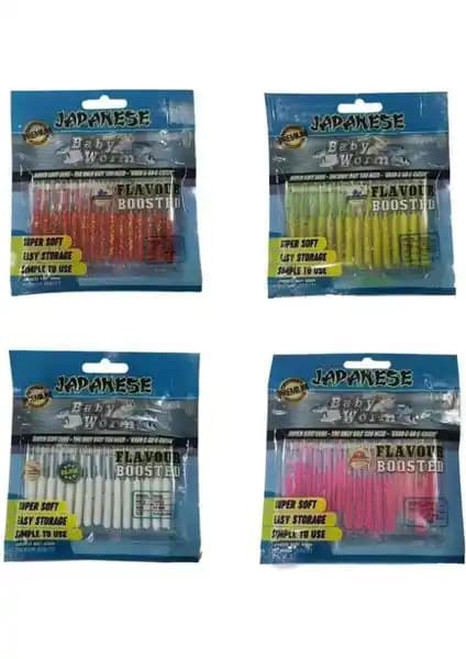 Effe Japanese Baby Worm ve Fujin Baby Worm Silikon Yemlerin Karşılaştırması