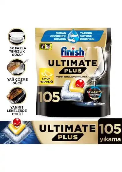 Finish Ultimate Plus Hepsi Bir Arada 105 Kapsül Limon Kokulu Bulaşık Makinesi Tableti İnceleme ve Değerlendirme