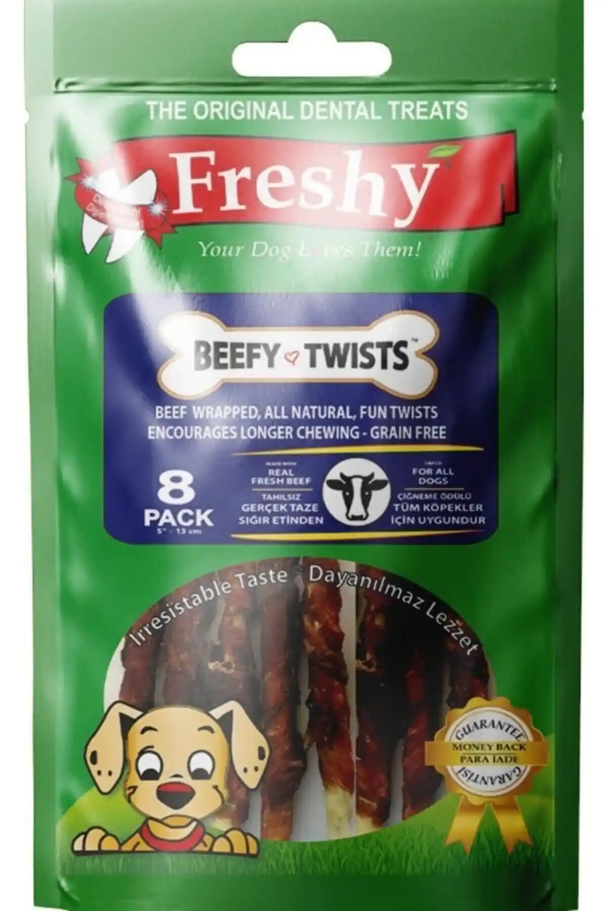 Freshy Beefy Twists Sığır ve Dana Eti İçerikli Doğal Köpek Ödülü Ürünü İncelemesi ve Kullanım Tavsiyeleri
