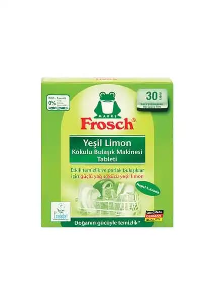 Frosch Yeşil Limon Kokulu Bulaşık Makinesi Tableti: Doğal ve Etkili Temizlik Çözümü