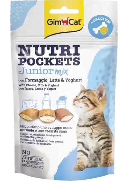 Gimcat Nutripockets Junior Mix Yavru Kediler İçin Sağlıklı ve Lezzetli Ödül Maması