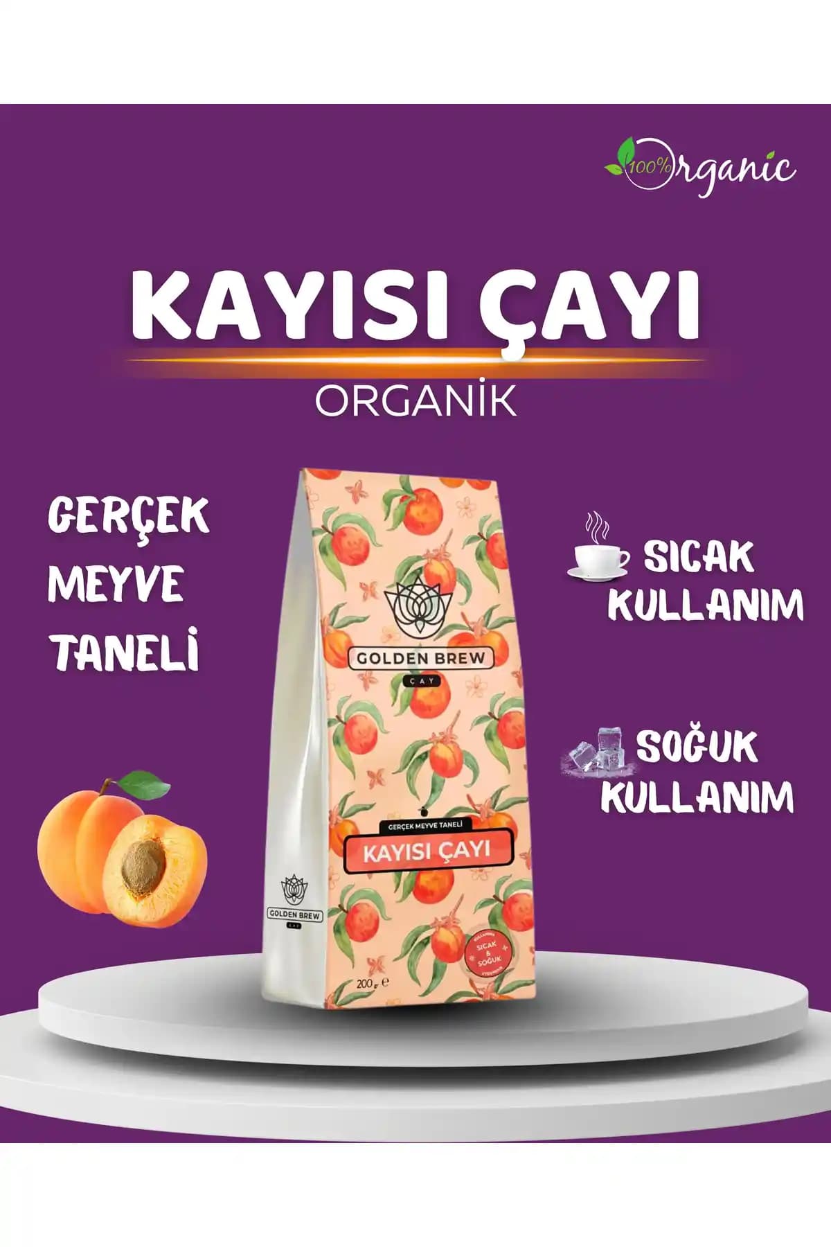 Golden Brew Kayısı Meyve Çayı: Doğal İçeriklerle Sıcak ve Soğuk Tüketim Seçenekleri
