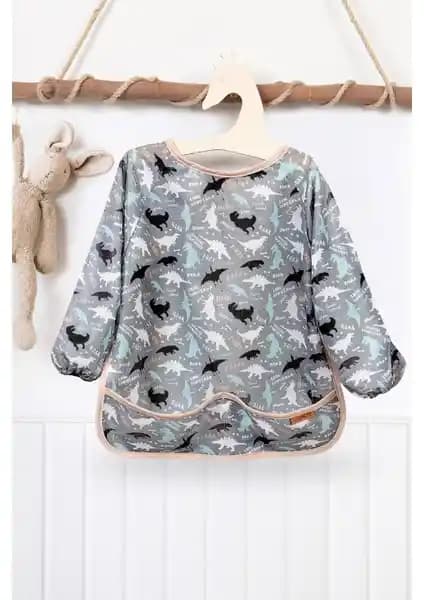 Hamur Proof Uzun Kollu Sıvı Geçirmez Çocuk Etkinlik Mama Önlüğü Güvenli ve Şık Tasarım