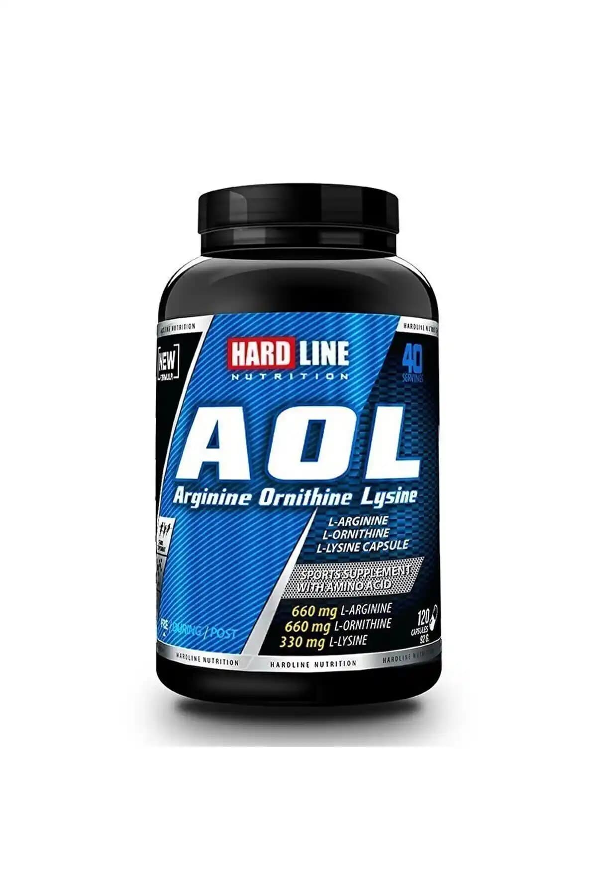 Hardline Nutrition Aol 120 Kapsül Arjinin Kas Güçlendirme ve Performans Artırıcı Takviye