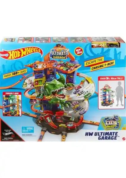 Hot Wheels Ultimate Garage GJL14 Çok Katlı Oyun Merkezi ve Robotik T-Rex Özellikleri