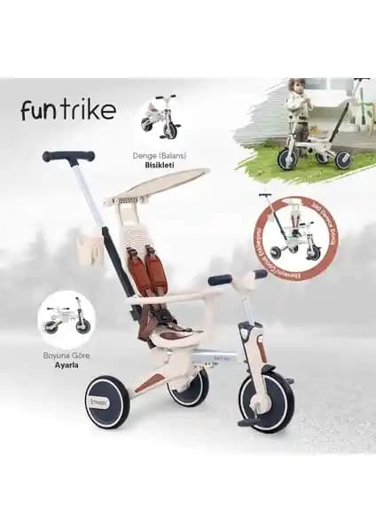 Huggy 6in1 Funtrike Bej ve Micro 4in1 Katlanabilir Bisiklet Karşılaştırması
