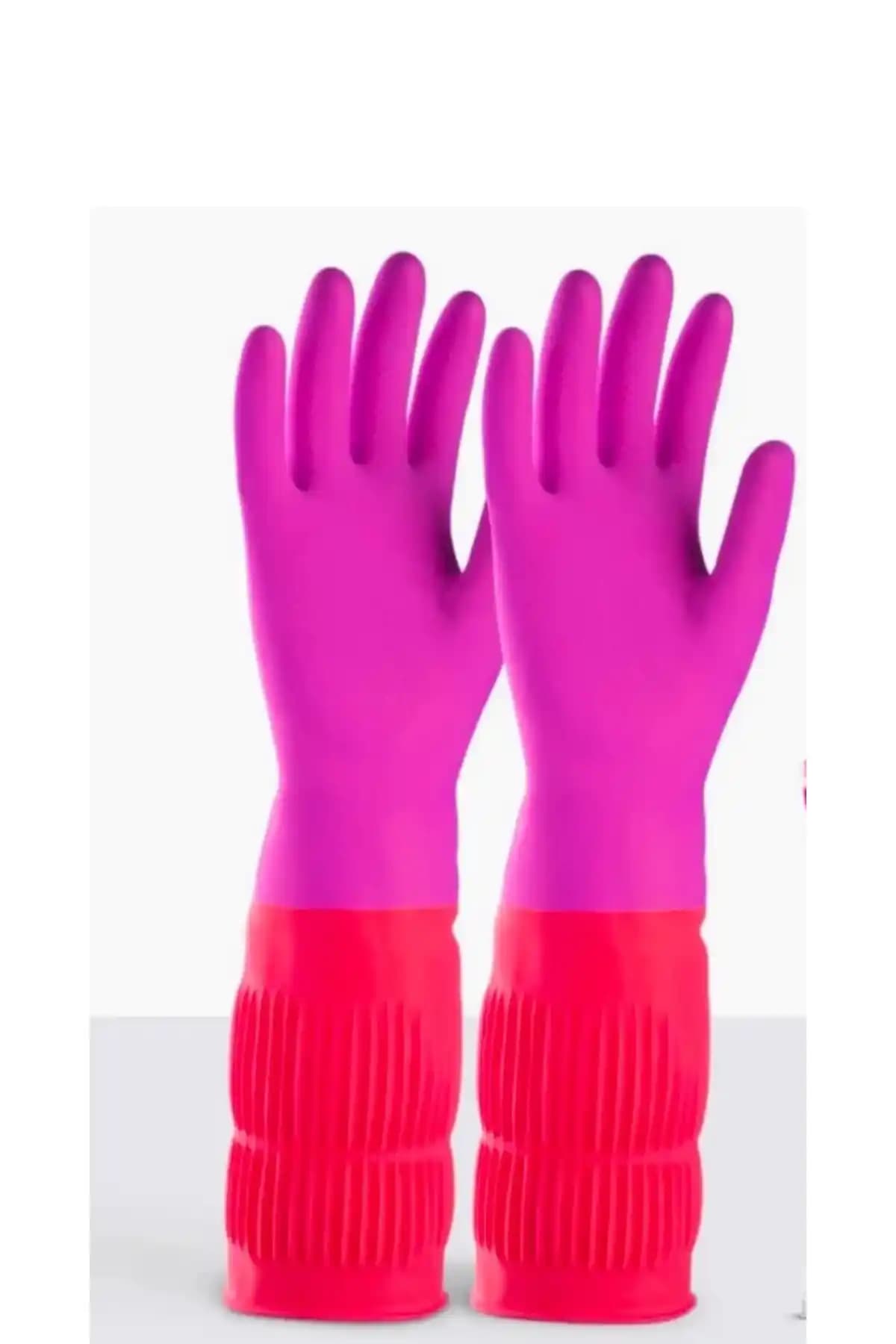 İndirim Center Uzun Üst Kalite Çok Amaçlı Isıya Dayanıklı Temizlik Eldiveni