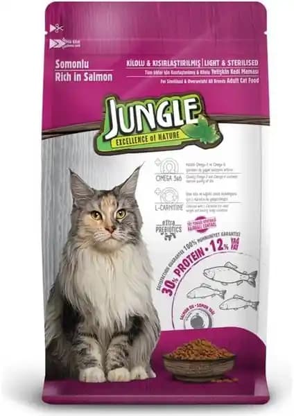 Jungle Sterilesed Somonlu Kısır Kedi Maması: Sağlıklı ve Lezzetli Beslenme Seçeneği