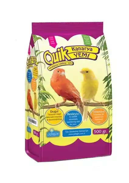 Kanarya Sağlığı İçin Doğal ve Zengin İçerikli Quik Kanarya Yemi 500 gr