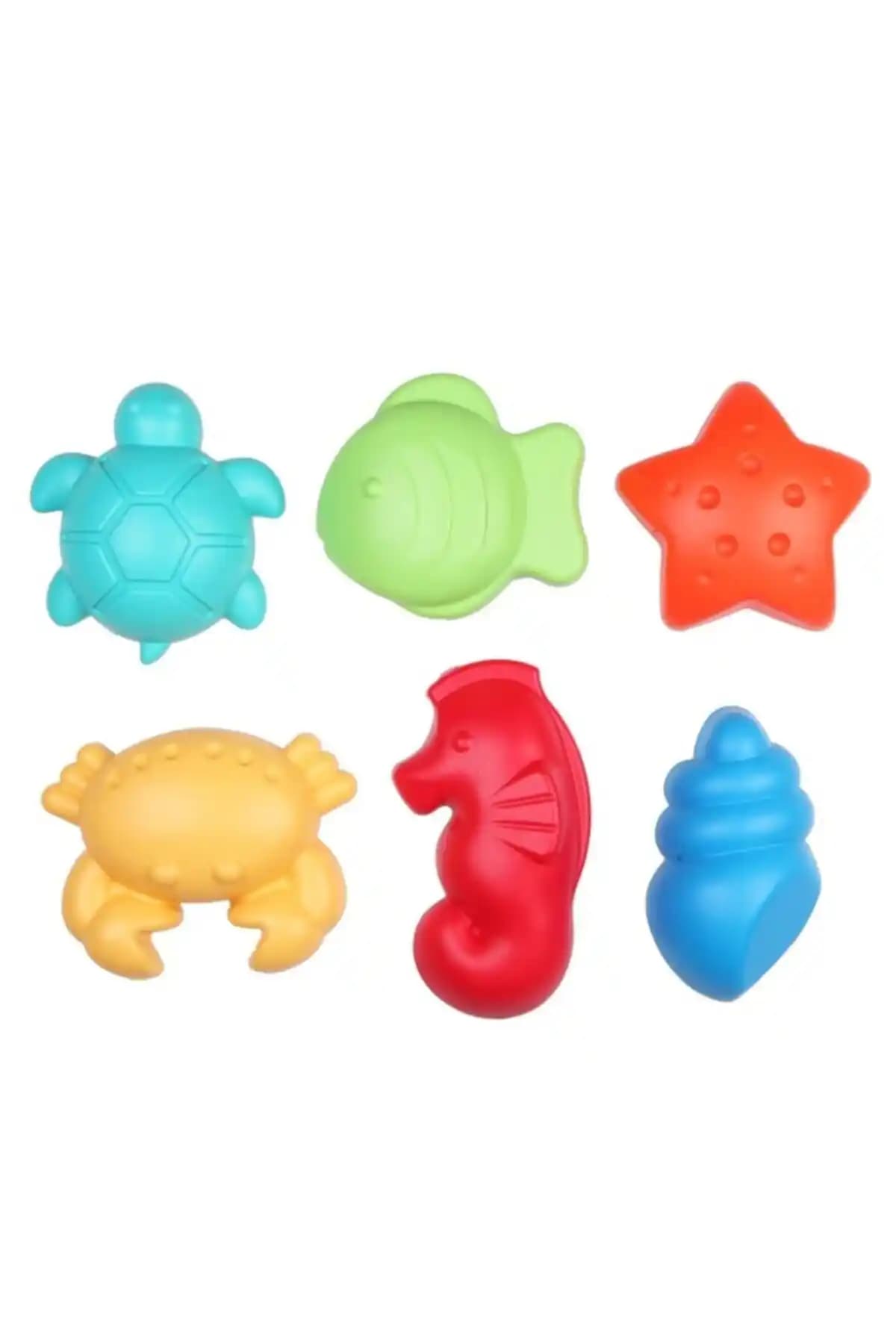 Let’s Be Child Deniz Hayvanları 6'lı Kum Kalıbı Güvenli ve Dayanıklı Çocuk Oyun Seti