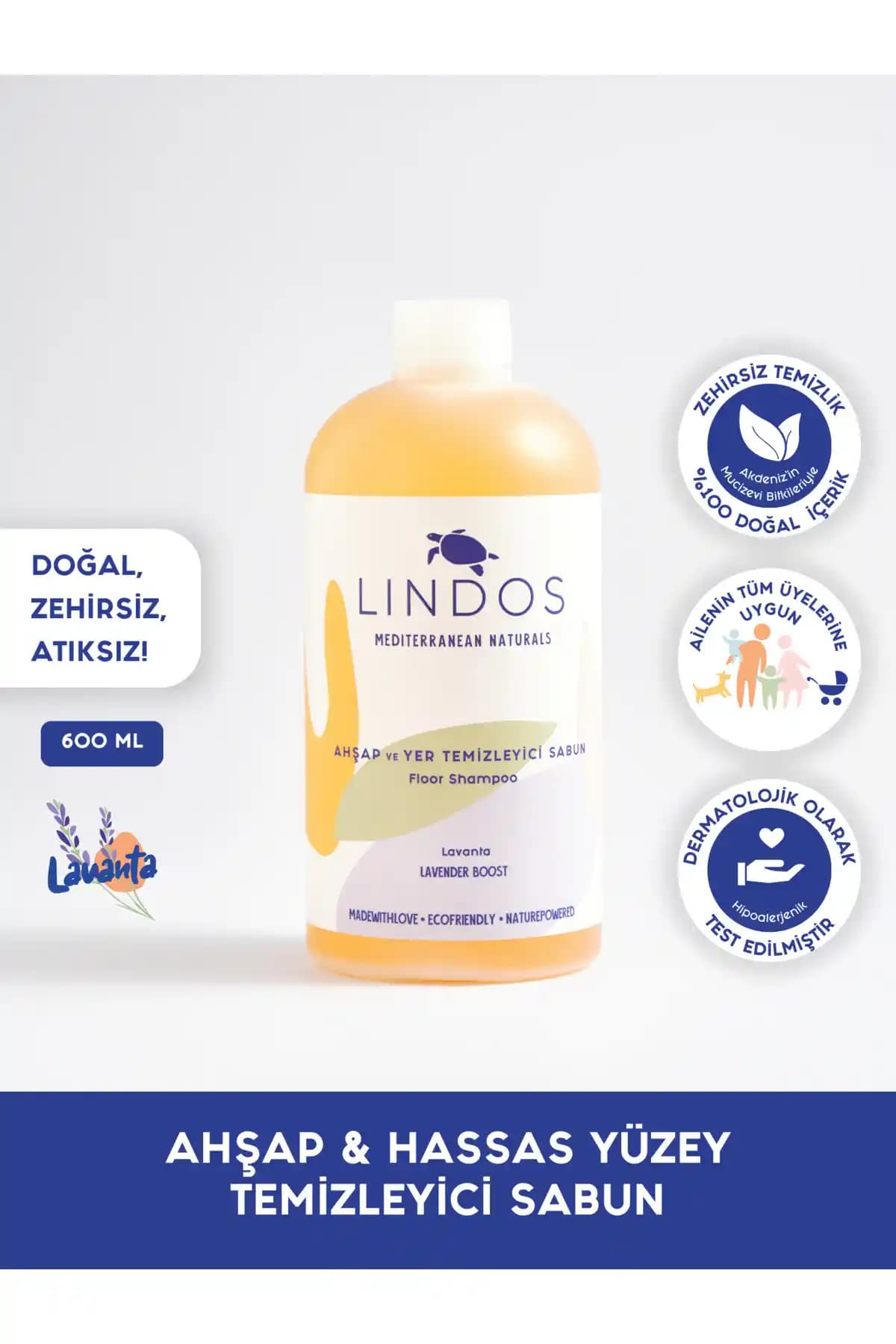 Lindos %100 Doğal Ahşap Temizleyici: Hassas Yüzeyler İçin Güvenli ve Çevre Dostu