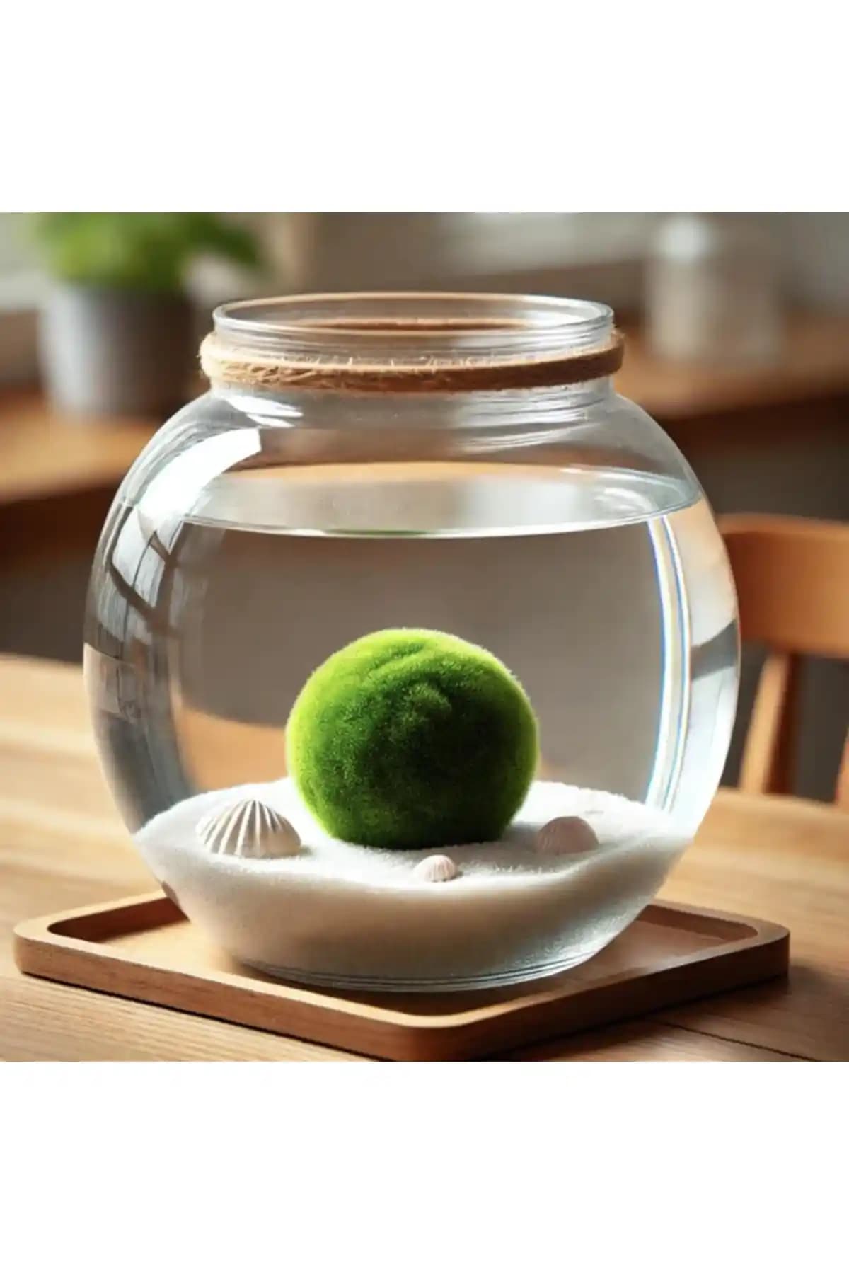 Marimo Scape Marimo Mossball Yosun Topu 3-4 Cm Doğal Dekor ve Huzur Kaynağı