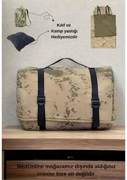Med Online Askeri Kamuflaj Uyku Tulumu: Dayanıklı ve Çok Yönlü Doğa Aktivitesi Çözümü