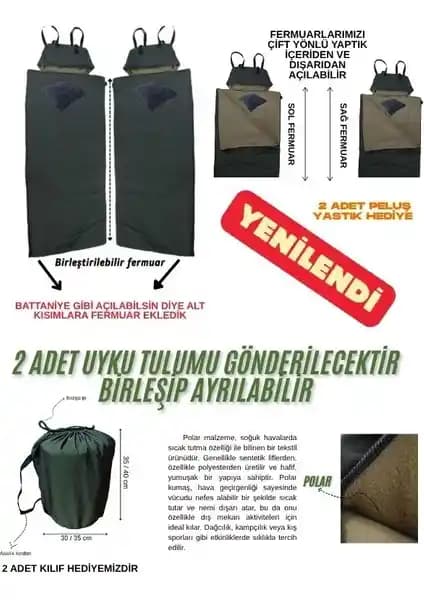 Med Online Çift Kişilik Uyku Tulumu Karşılaştırması Sıcaklık ve Malzeme Özellikleri