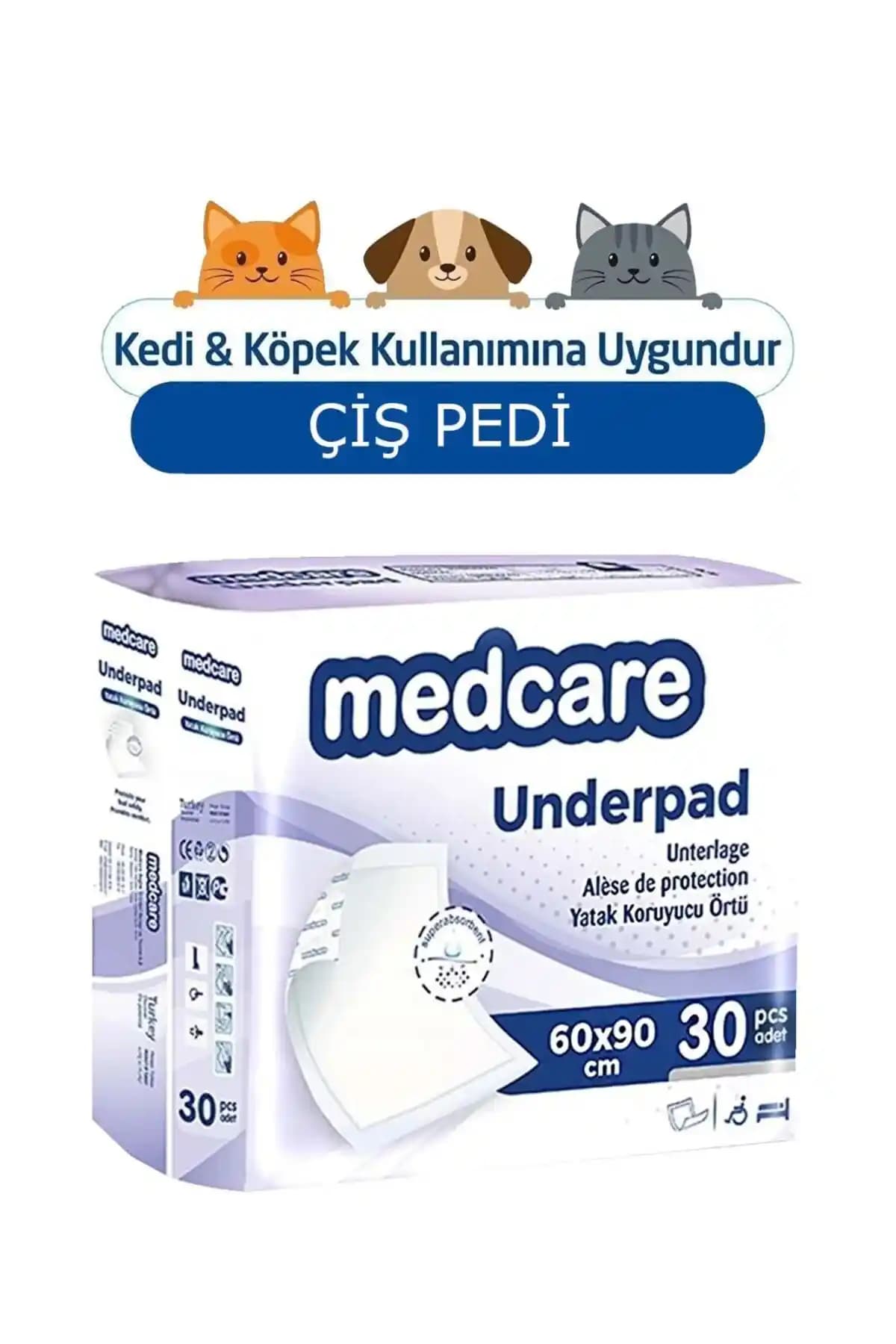 Medcare Kedi Köpek Çiş Pedi: Hijyenik ve Pratik Evcil Hayvan Tuvalet Çözümü