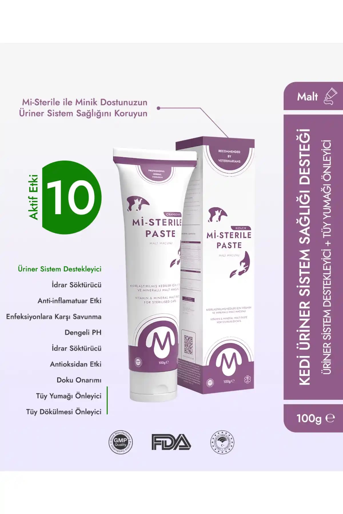 Miniklisi Kısır Kedi Malt Macunu: Tüy Sağlığı ve Sindirim Desteği Sağlayan Ürün