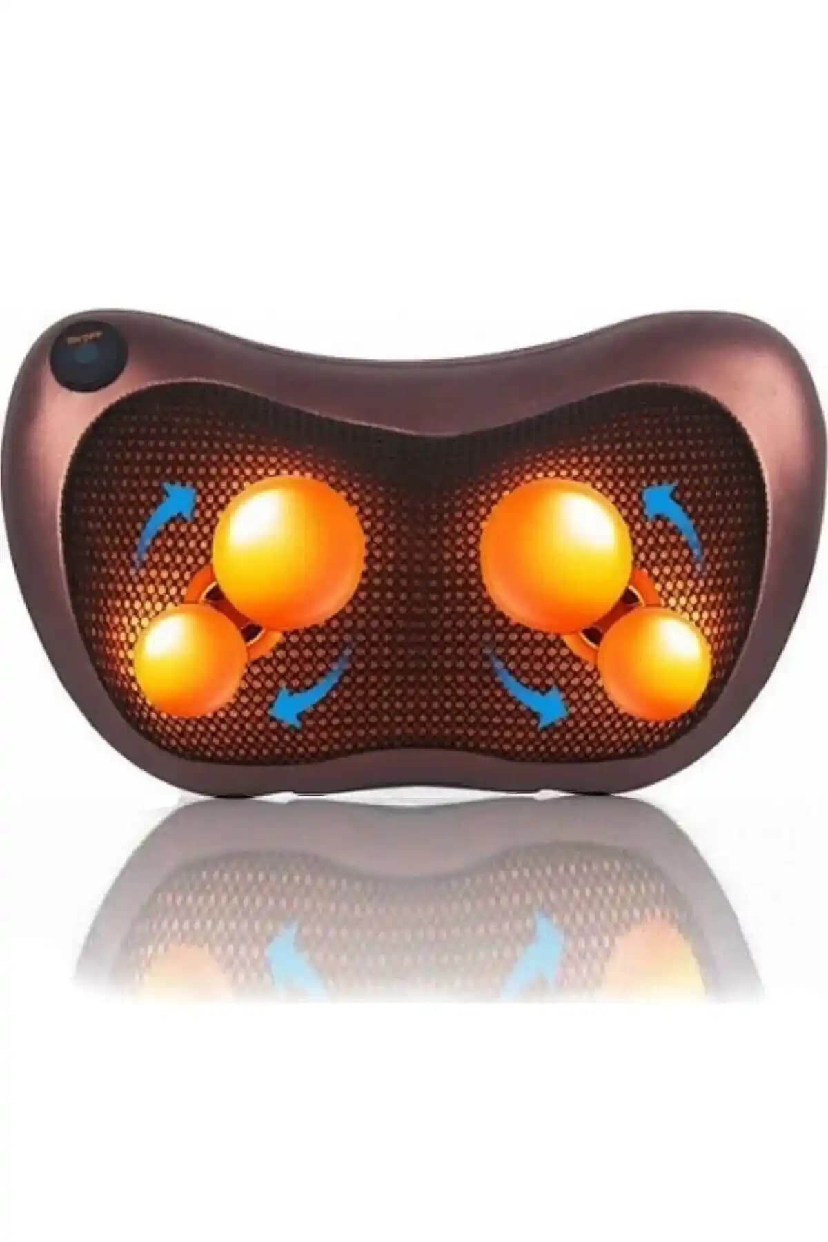 MOBEE Masaj Yastığı Çift Motorlu Ovmalı Masaj Aleti Derin Rahatlama ve Kas Gerginliği Azaltma