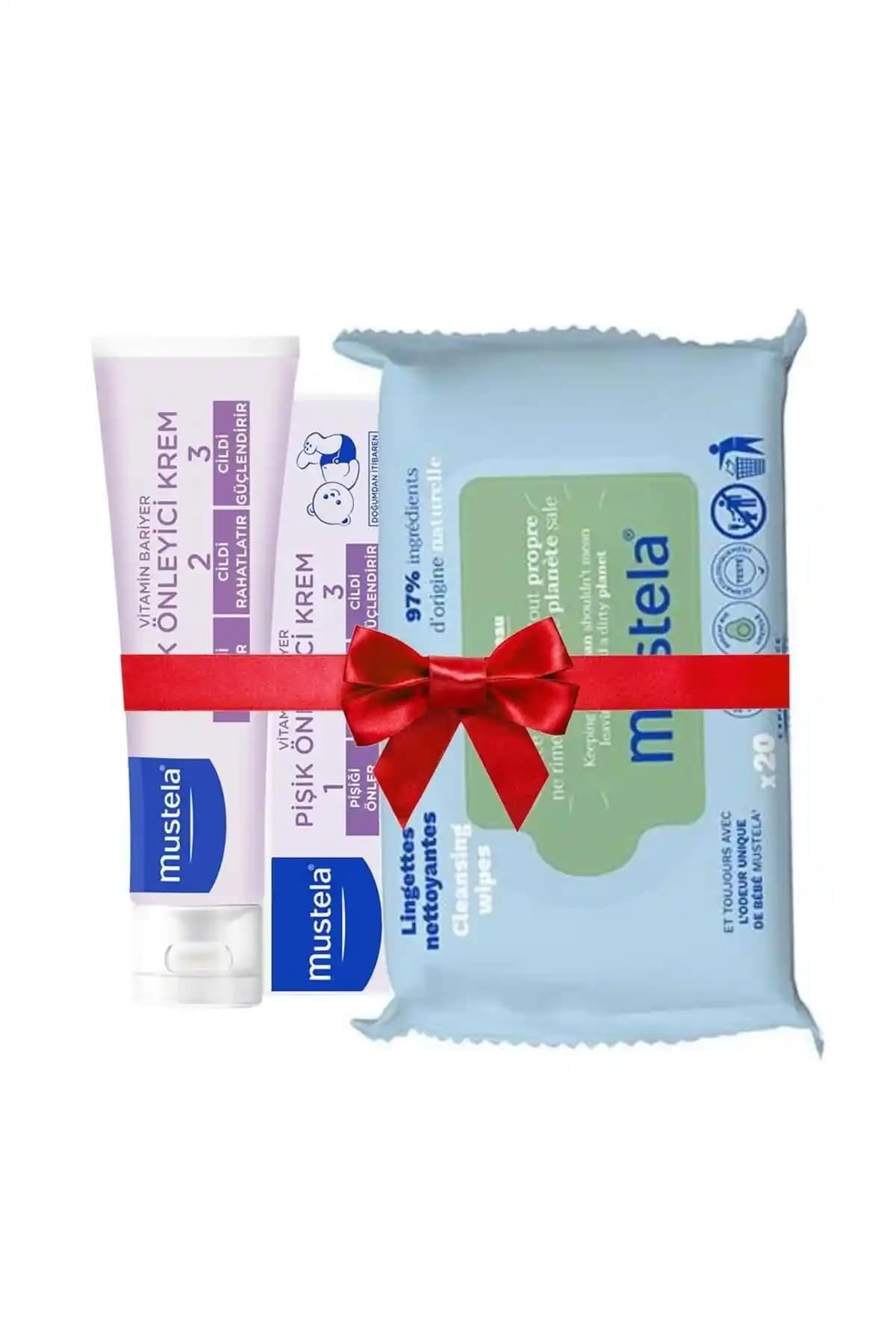Mustela Vitamin Barrier 1-2-3 Krem ve Ekolojik Mendil Seti Bebek Bakımında Güvenilir Çözüm