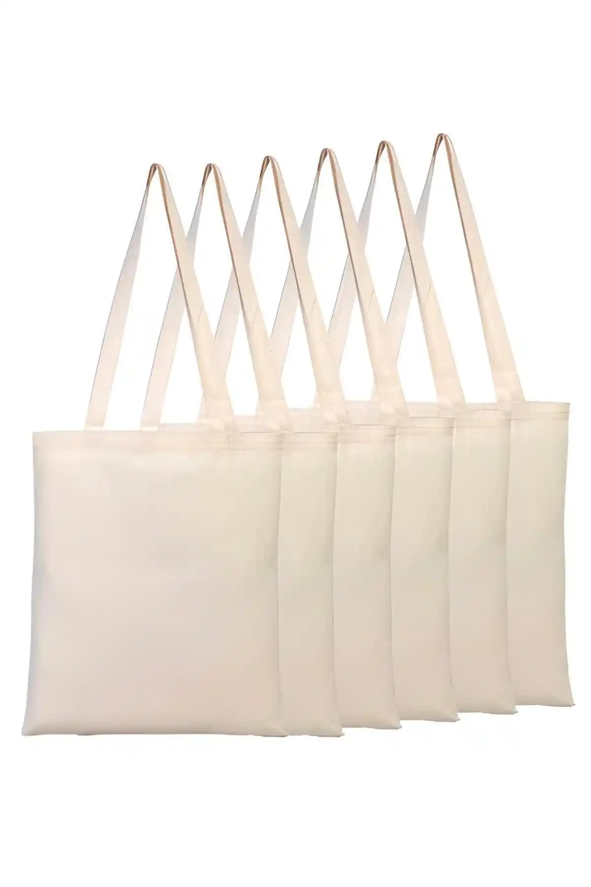 MUTURA Baskısız Poplin Ham Bez Çanta: Doğal ve Çok Yönlü Kullanım İçin Uygun