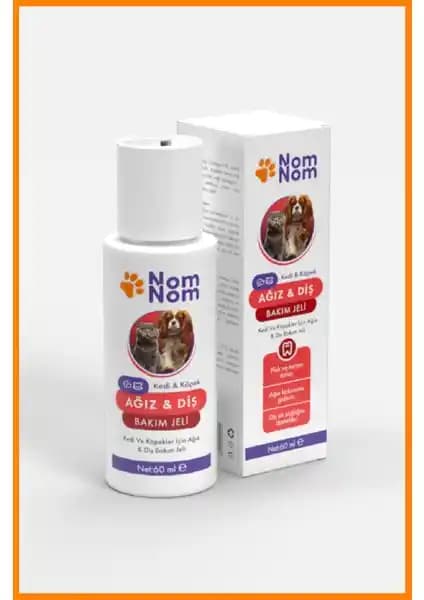 NomNom Kedi ve Köpek Ağız ve Diş Bakım Jeli: Kolay Kullanımlı ve Güvenli Diş Temizliği Çözümü
