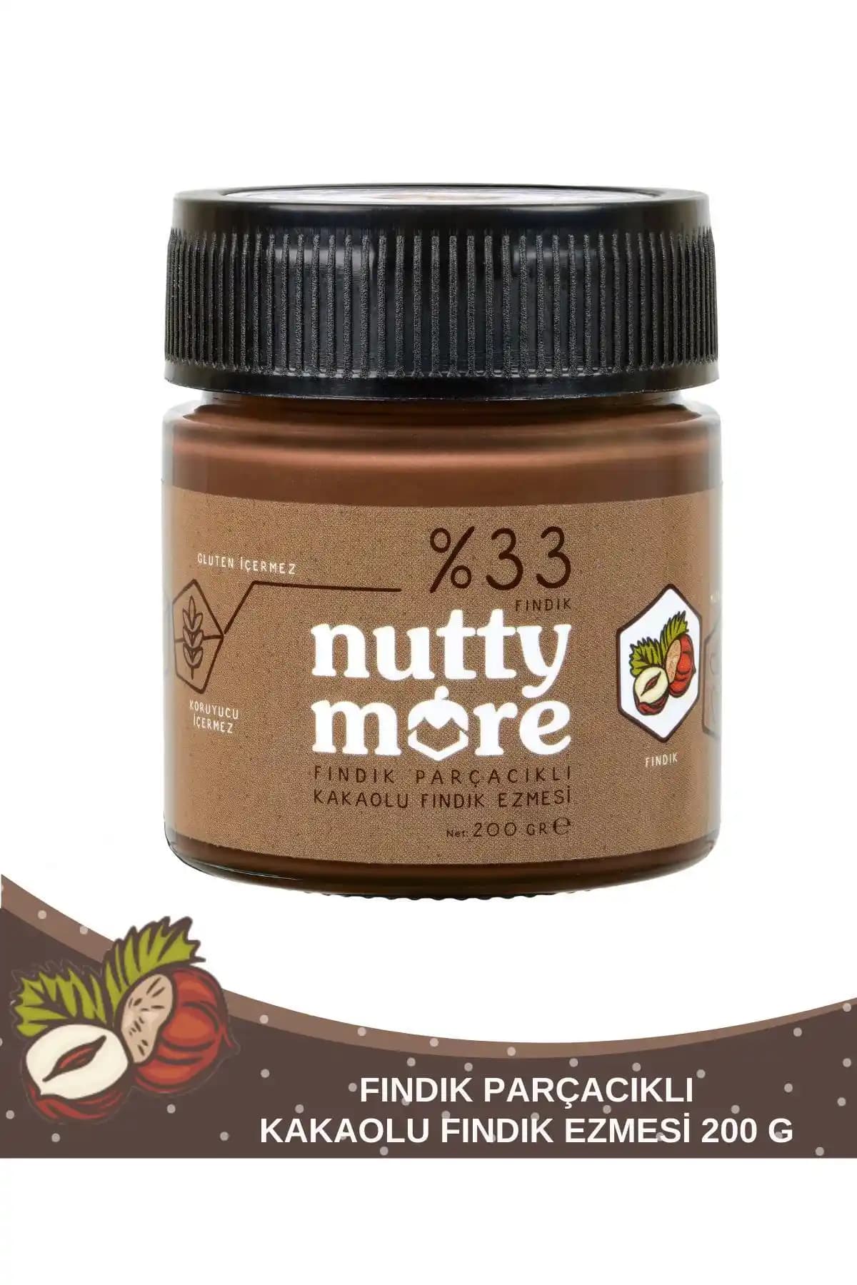 Nutty More %33 Fındık Parçacıklı Kakaolu Fındık Ezmesi Ürünü Tanıtımı ve Özellikleri