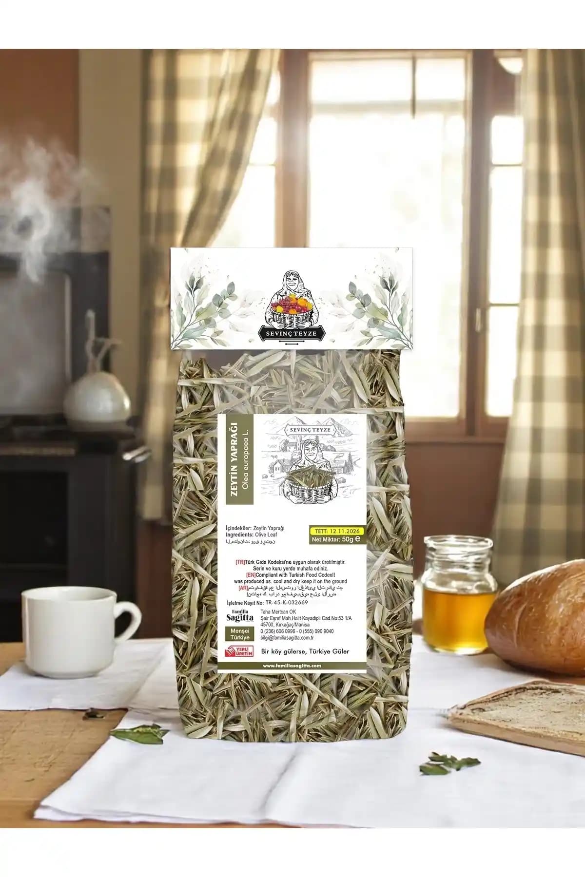 Organik Teyze Sevinç Teyze Zeytin Yaprağı: Doğal ve Sağlıklı Bitki Çayı Ürünü