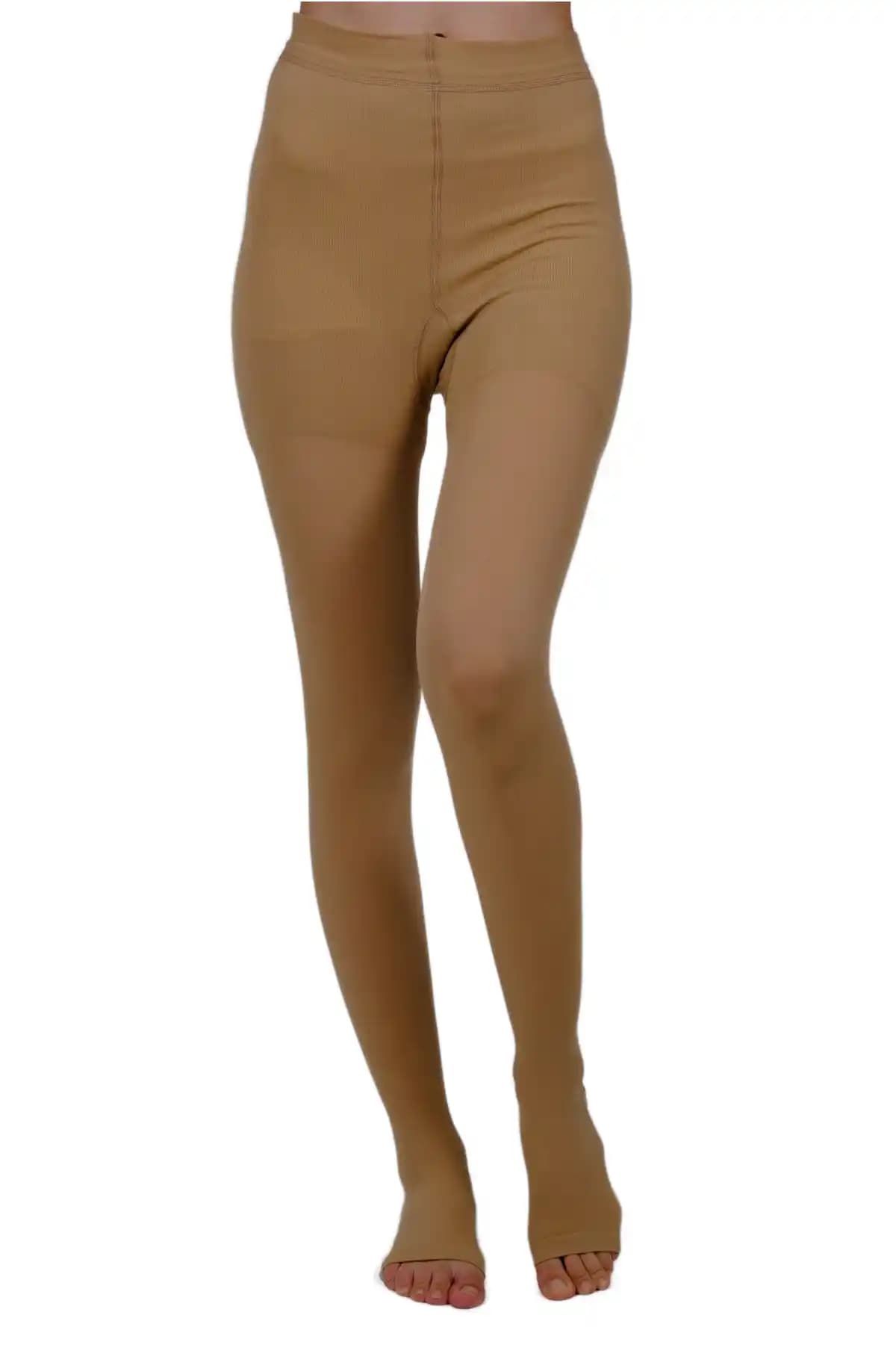 Orlex Burnu Açık Külotlu Çorap Orta Basınç Çift Bacak Sağlık Destekleyici Ürün