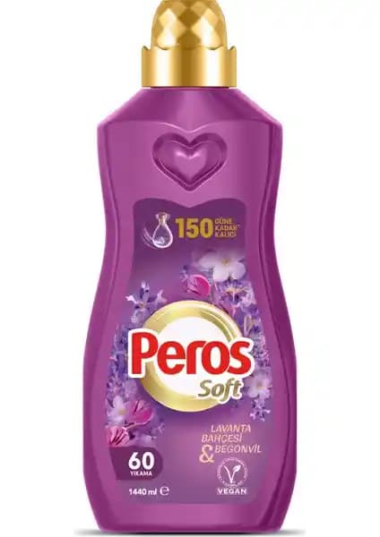 Peros 1440 ml Konsantre Yumuşatıcı Lavanta ve Begonvil Kokusu ile Uzun Süre Kalıcılık