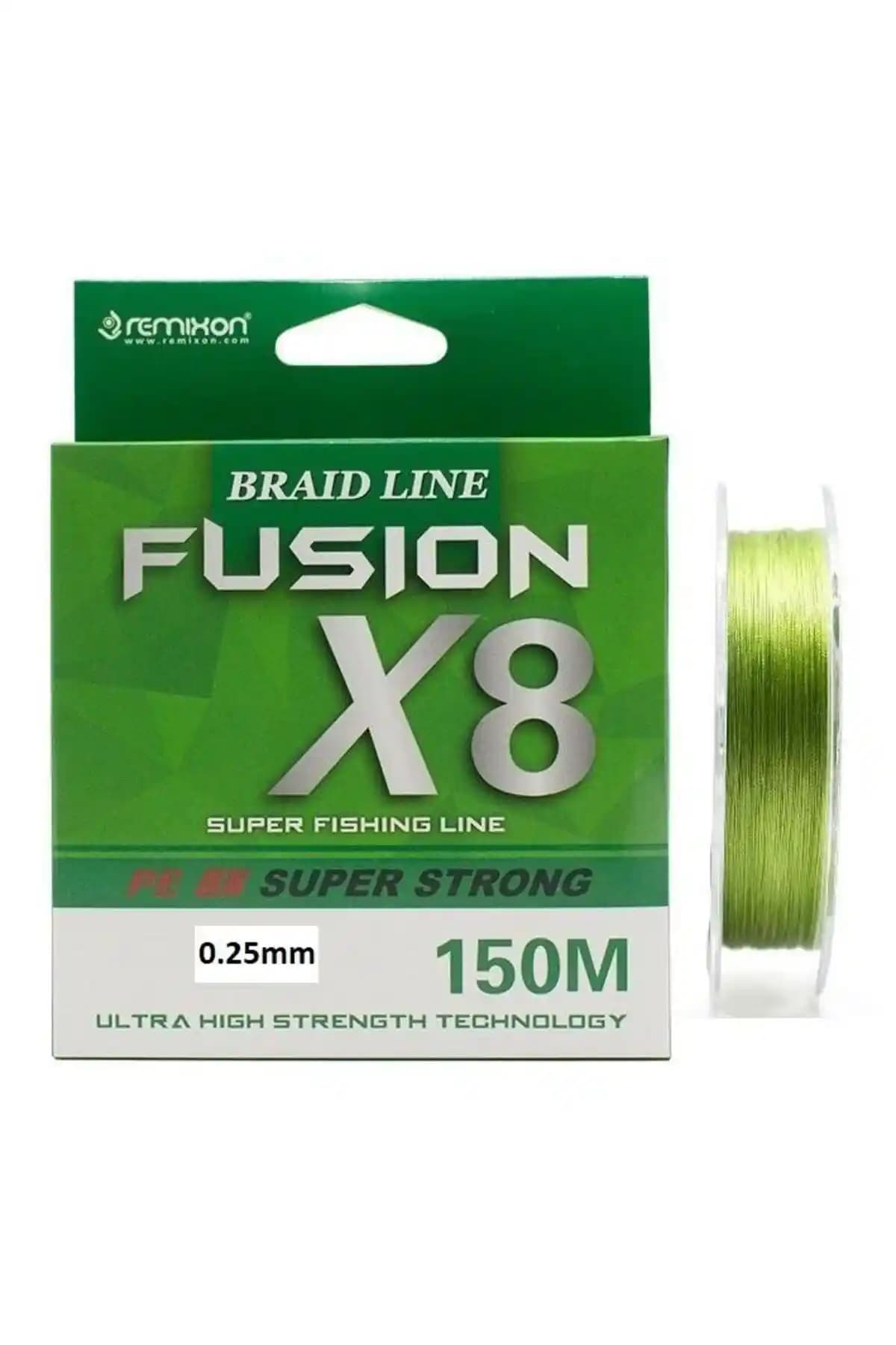 Remixon Fusion 150m X8 Yeşil IP Misina: Dayanıklı ve Çok Yönlü Balıkçılık Malzemesi