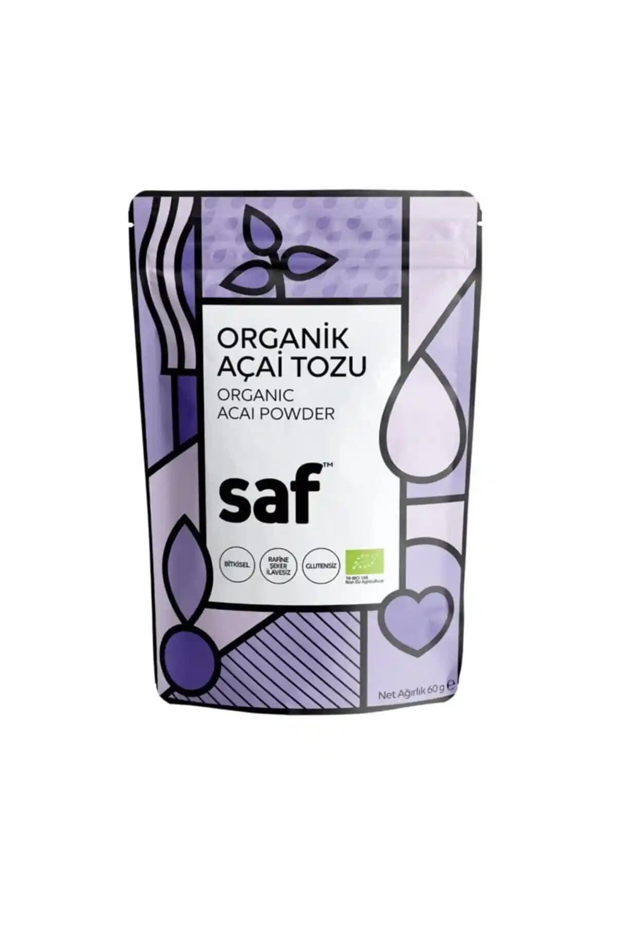 Saf Organik Açai Tozu 60 gr Sağlıklı ve Doğal Takviye Ürünü