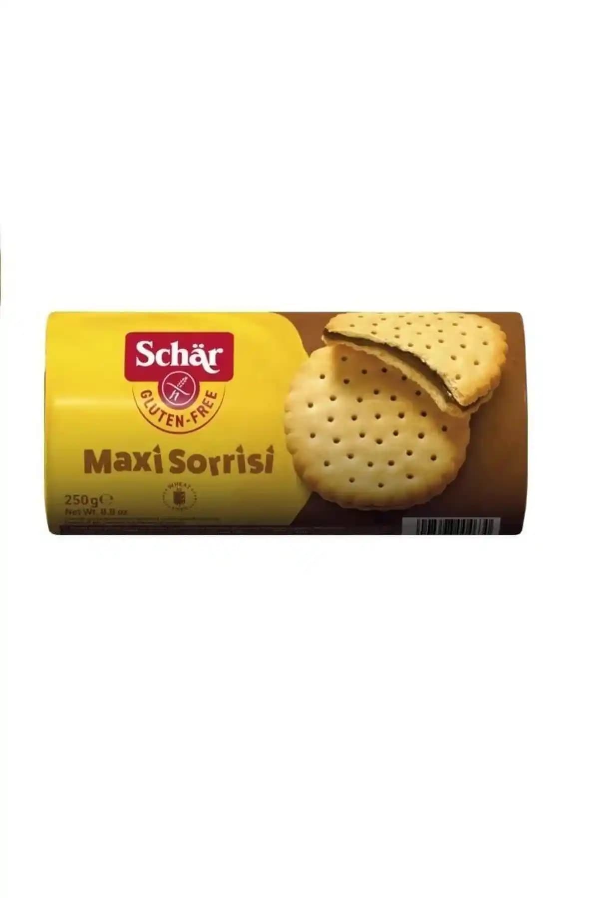 Schar Maxi Sorrisi Glutensiz Kakao Kremalı Bisküvi 250g Sağlıklı Atıştırmalık