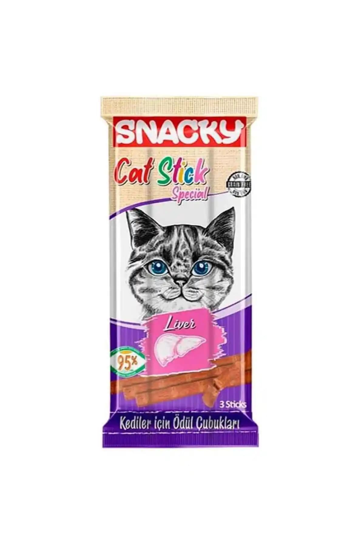 Snacky Ciğerli Stick Kedi Ödülü: Yüksek Proteinli, Doğal ve Lezzetli Bir Seçenek