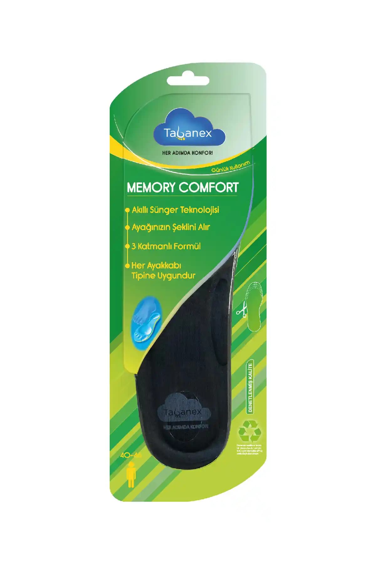 Tabanex Memory Comfort Tabanlık: Ayak Sağlığını Destekleyen Konforlu ve Ergonomik Çözüm