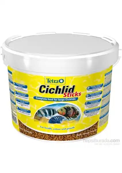 Tetra Cichlid Sticks 10 Lt Akvaryum Balıkları İçin Besleyici ve Dengeli Yem Seçeneği