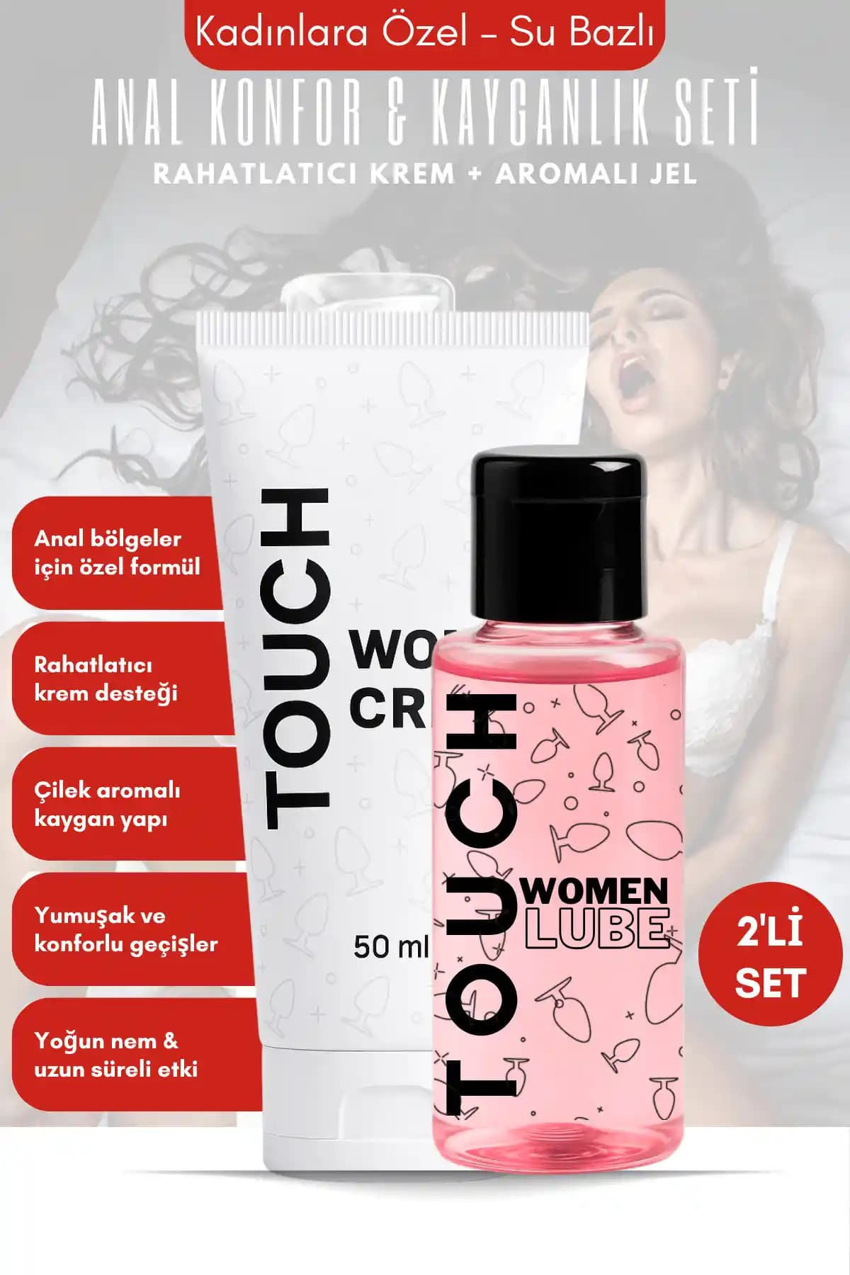 TouchGlide Anal Konfor Seti Çilek Aromasıyla Güvenli ve Rahat Kullanım İçin Tasarlandı