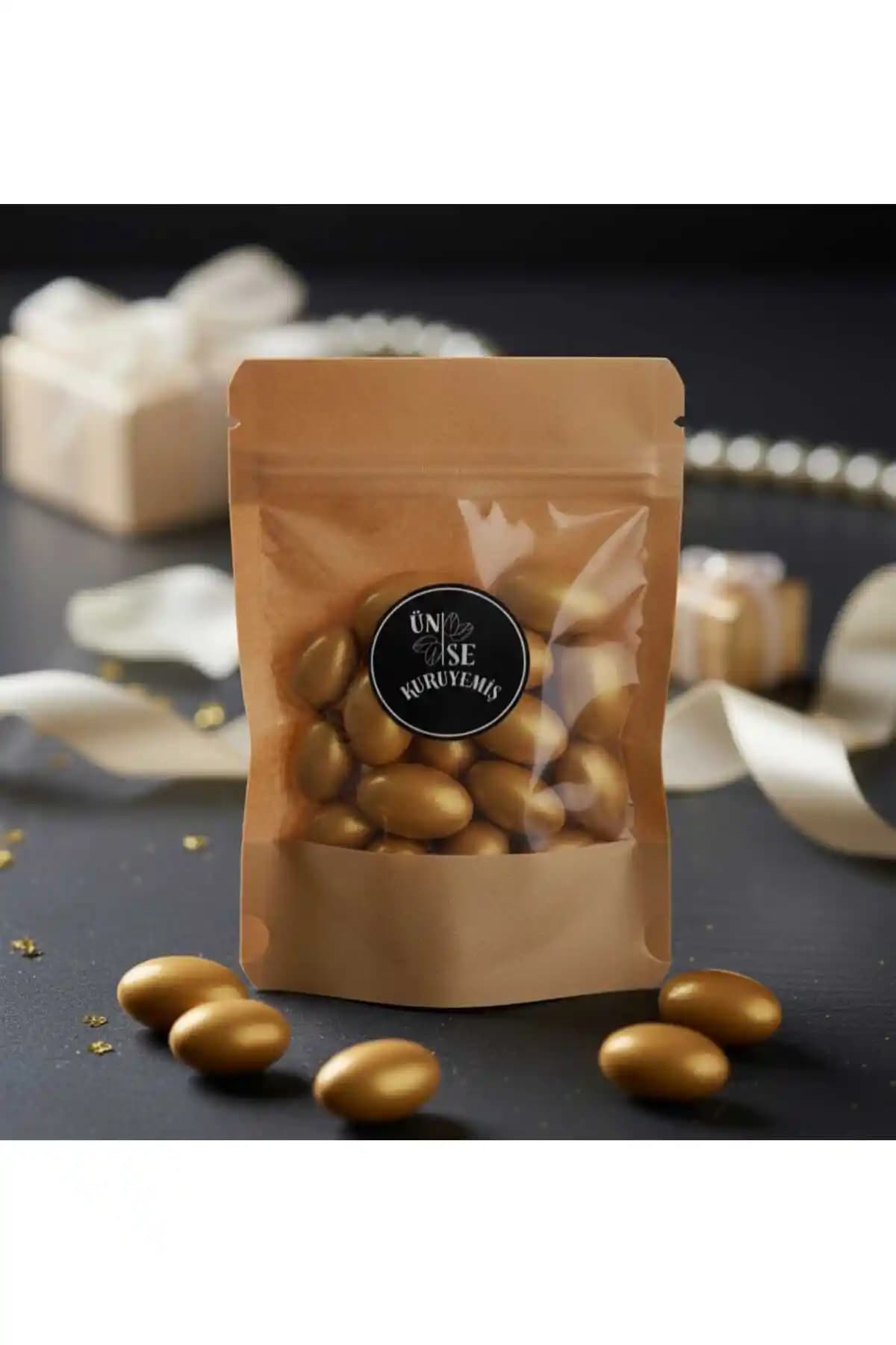 ÜNSEKURUYEMİŞ Çikolatalı Badem Şekeri 100g Zarif ve Lezzetli Atıştırmalık