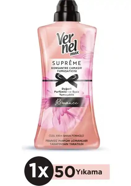 Vernel Max Konsantre Çamaşır Yumuşatıcısı: Uzun Süre Kalıcı Koku ve Yumuşaklık Sağlar
