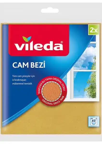 Vileda 2'li Mikrofiber Cam Bezi Seti ile Kolay ve Etkili Temizlik Çözümü