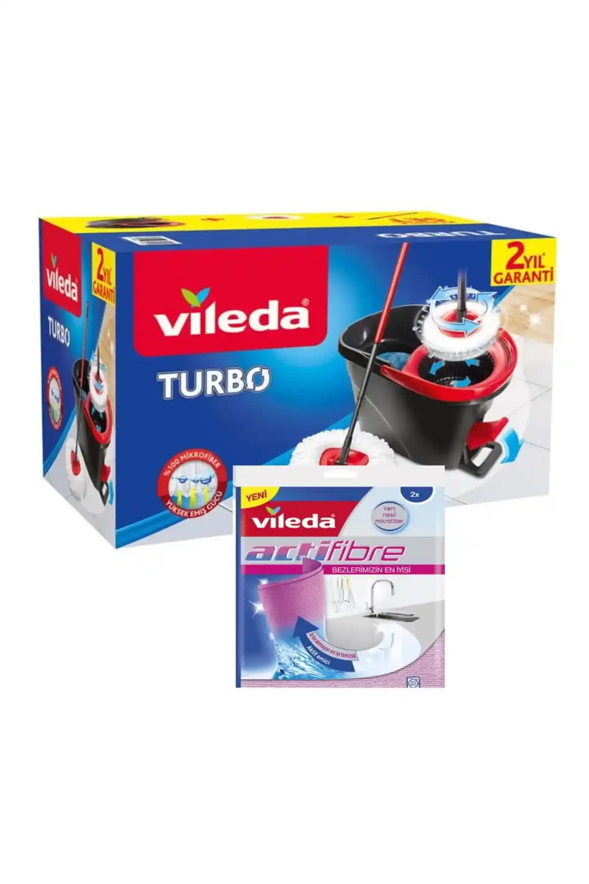 Vileda Turbo ve Actifibre 2'li Temizlik Seti ile Etkili ve Pratik Temizlik Çözümleri