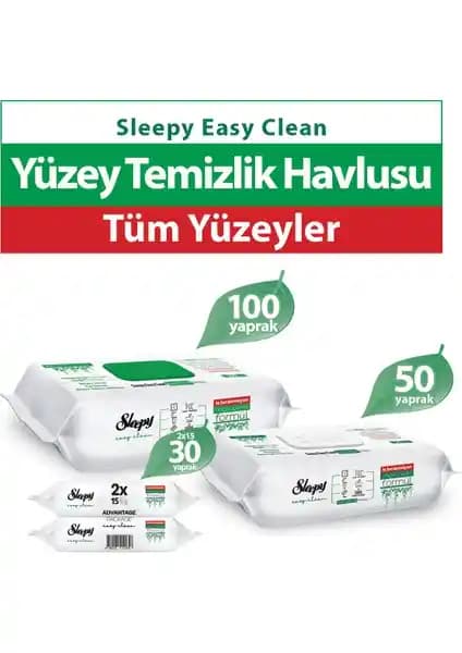 Yüzey Temizlik Havluları Karşılaştırması: Sleepy Easy Clean ve Solo Doğal Güç Ürünleri