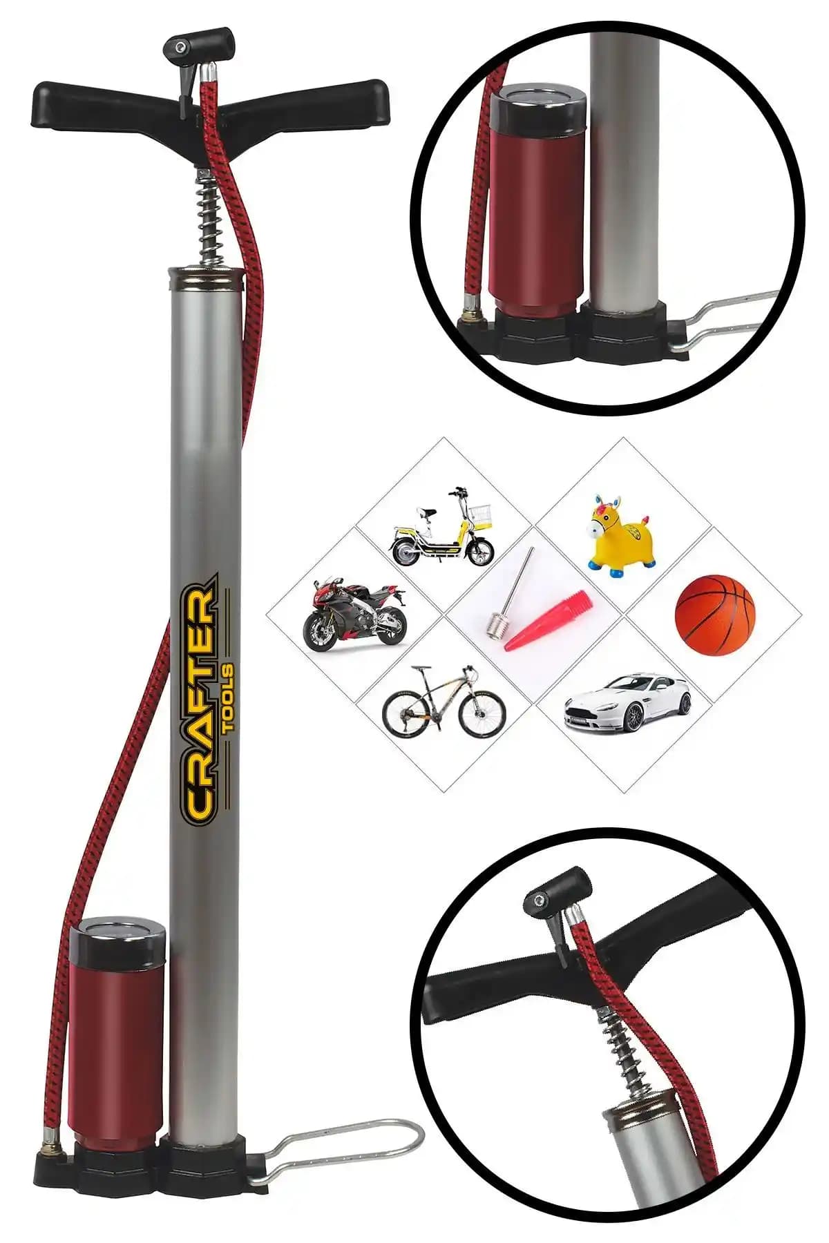 Crafter Alman Bisiklet Pompası ve Genel Markalar Lastik Hava Şişirme Pompası Karşılaştırması