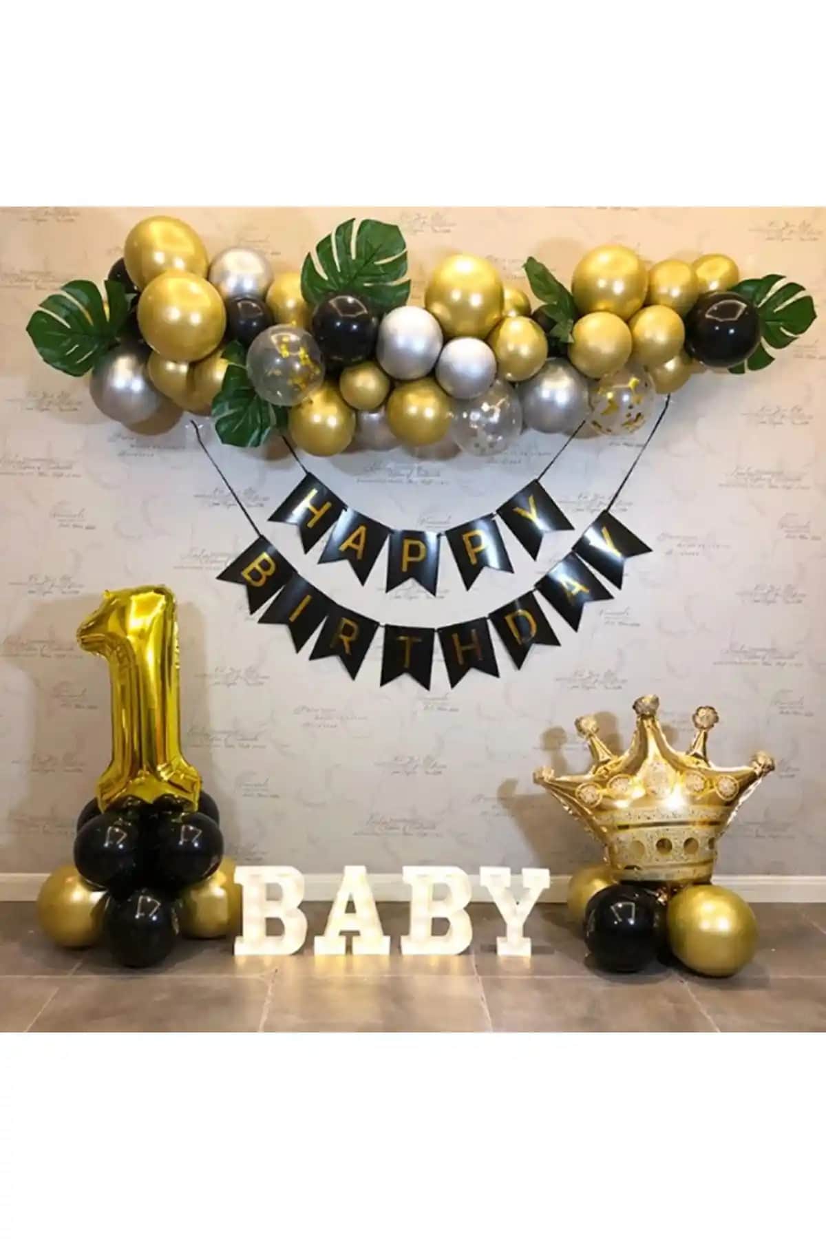 DÜVENCİ TİCARET Doğum Günü Setleri Karşılaştırması: Kral Taçlı ve Lacivert Balonlar Kiti