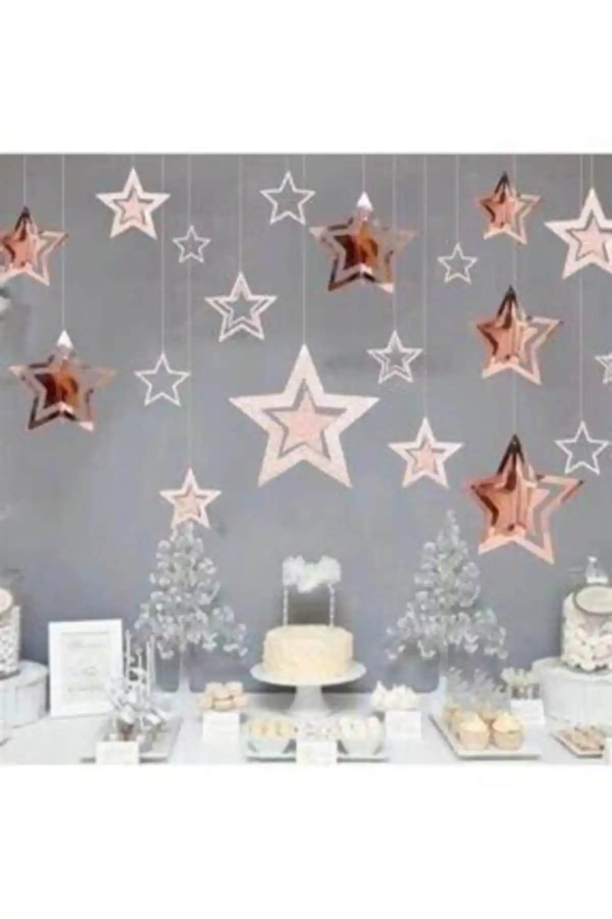 Genel Markalar 3 Boyutlu Rose Yıl<dı>z Asma Süs ve Folyo Kalp Mini Balon Karşılaştırması