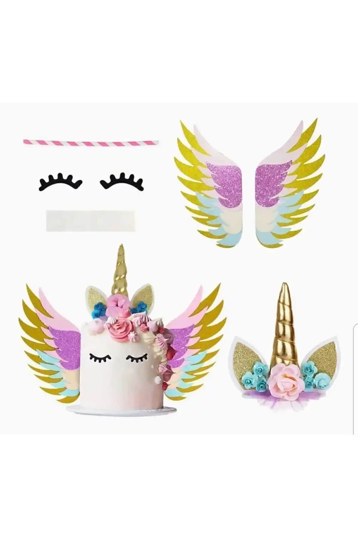 Unicorn Temalı Doğum Günü Süsleri: Pasta Süsü ve Balon Seti Karşılaştırması