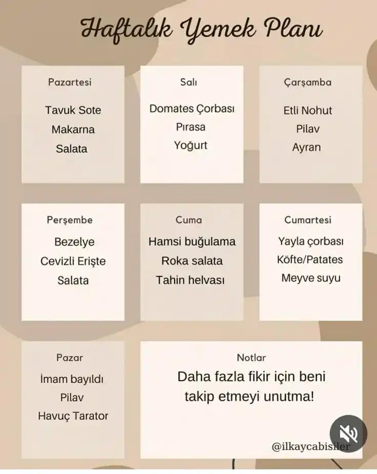 Ekonomik ve Sağlıklı Haftalık Yemek Planlama Rehberi: Pratik ve Besleyici Öneriler