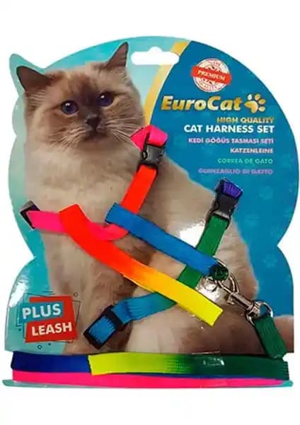 EuroCat Gökkuşağı Desenli ve Petviya Kedi Göğüs Tasması Karşılaştırması