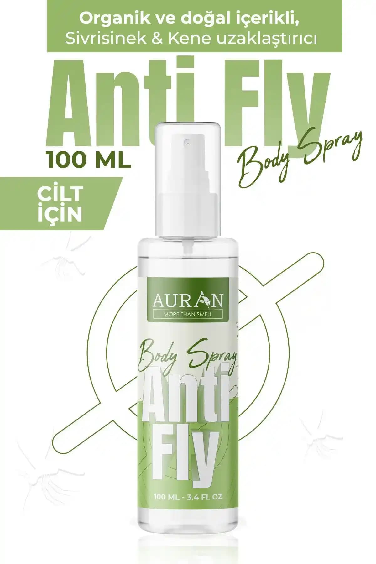 Auran 100 Doğal Sivrisinek Kovucu Sprey: Kimyasal İçermeyen Güvenli Koruma Yöntemi